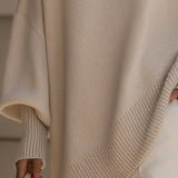 Oversized trui met zachte stof en elegante pasvorm