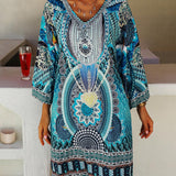 Jente | Zomerjurk met boho print en luchtige pasvorm