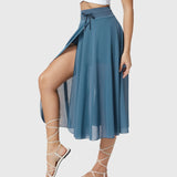 Rok met zakken en hoge taille voor een flatterend silhouet