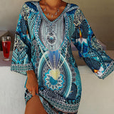 Jente | Zomerjurk met boho print en luchtige pasvorm