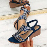 Wedge Sandalen met orthopedische ondersteuning en memory foam