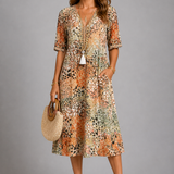 Golden Petal Jurk