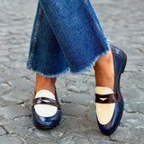 Loafers met two-tone design en klassieke pasvorm