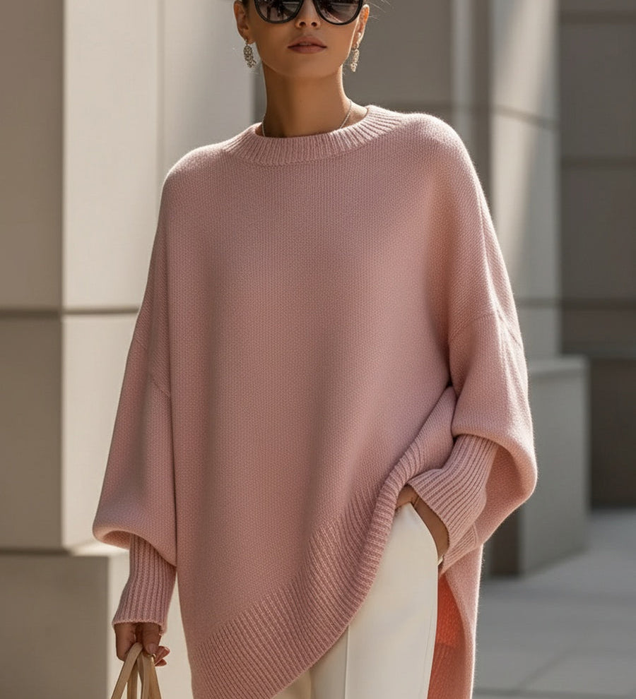 Oversized trui met zachte stof en elegante pasvorm