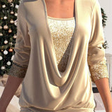 Florien | Glitter top met pailletten voor feestelijke glamour