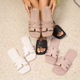 Slippers met zacht comfort en licht instapmodel