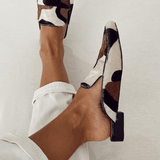 Loafers met abstract patroon en moderne uitstraling