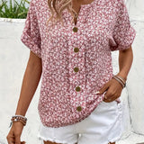 Blouse met bloemenpatroon en verfijnd silhouet voor dagelijks gebruik