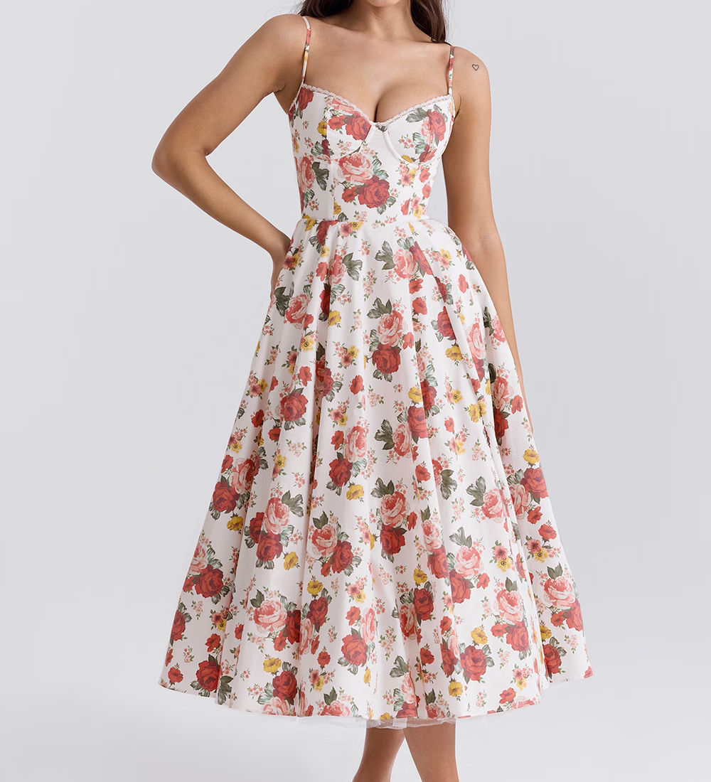 Selina | Feestjurk met zachte silhouet en taillecorrectie