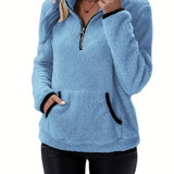 Aleah | Fleece trui met halve rits voor warmte en comfort