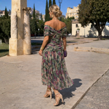 Mikaela | Elegante off-shoulder maxi-jurk met zeemeerminpasvorm