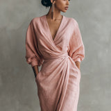 Lorena Vestido Maxi con Escote en V