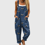 Mirelle | Gedrukte Overall met Wijde Pijpen