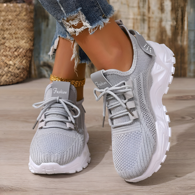 Orthopedische sneakers met brede teenruimte en voetboogondersteuning