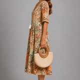 Golden Petal Jurk
