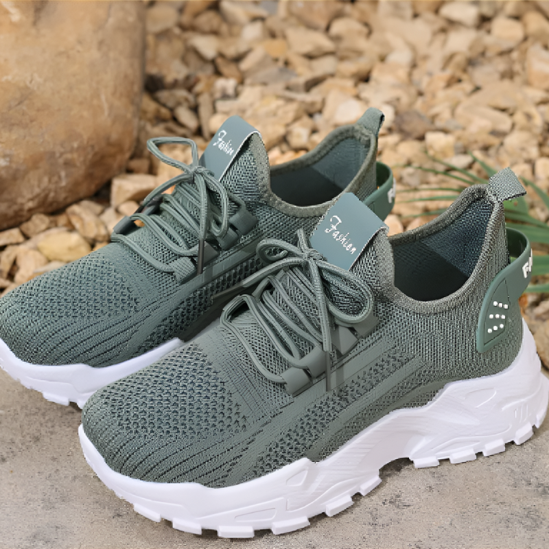 Orthopedische sneakers met brede teenruimte en voetboogondersteuning