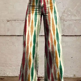 Boho broek met ruime snit en unieke patronen voor de zomer