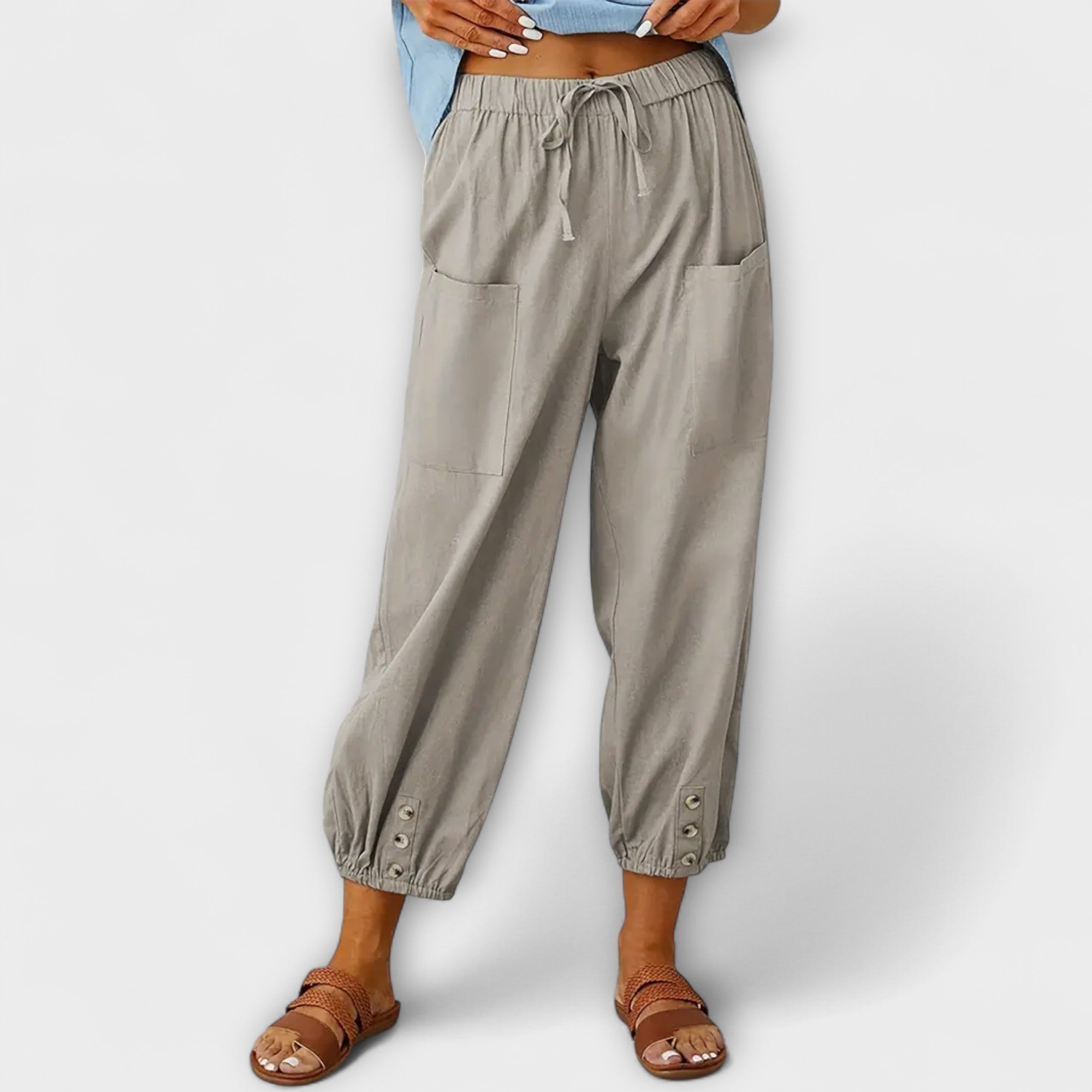 Harem broek met relaxte boho stijl en ultiem comfort