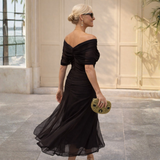 Mikaela | Elegante off-shoulder maxi-jurk met zeemeerminpasvorm