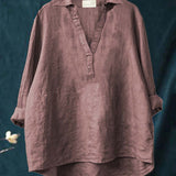 Zomerblouse met zachte stof en Franse elegantie
