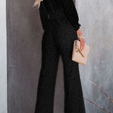 Maaike | Jumpsuit met geborduurde details en comfortabele pasvorm