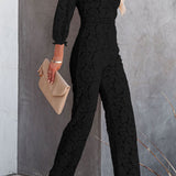 Maaike | Jumpsuit met geborduurde details en comfortabele pasvorm