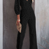 Maaike | Jumpsuit met geborduurde details en comfortabele pasvorm