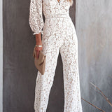 Maaike | Jumpsuit met geborduurde details en comfortabele pasvorm