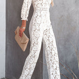Maaike | Jumpsuit met geborduurde details en comfortabele pasvorm