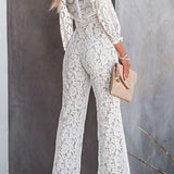 Maaike | Jumpsuit met geborduurde details en comfortabele pasvorm