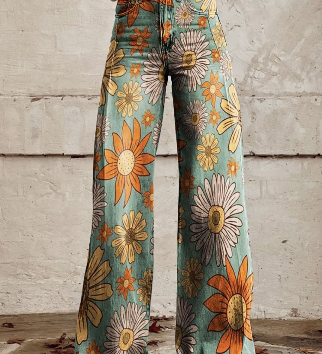 Palazzo Broek met Bloemprint en Wijde Pijpen voor Comfort