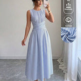 Sanne | Gestreepte zomerjurk met elegante taille