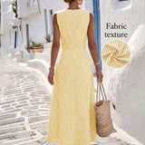 Sanne | Gestreepte zomerjurk met elegante taille