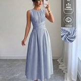 Sanne | Gestreepte zomerjurk met elegante taille