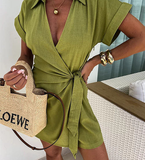 Eline | Jumpsuit met korte mouwen voor zomerse dagen