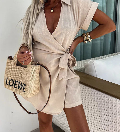 Eline | Jumpsuit met korte mouwen voor zomerse dagen