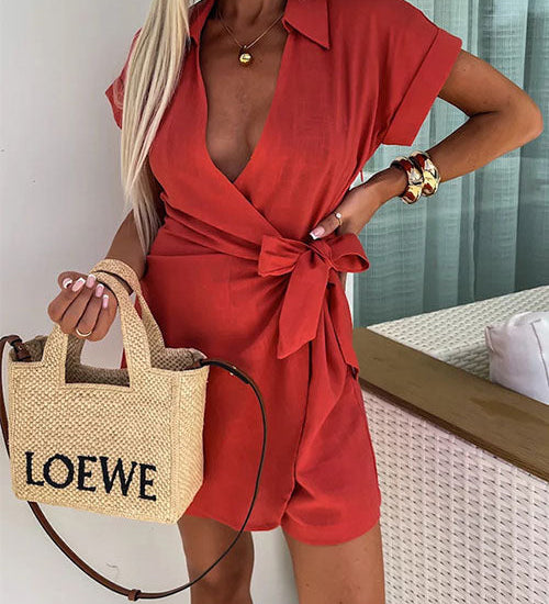 Eline | Jumpsuit met korte mouwen voor zomerse dagen