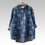 Zomerblouse met zachte stof en exclusieve print