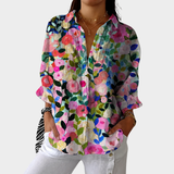 Lichte en kleurrijke blouse met print