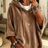 Luana | Oversized Hoodie met Korte Mouwen