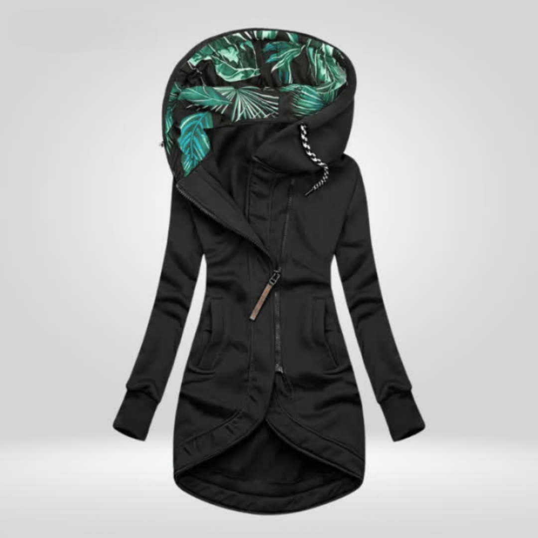 Winterjas met waterdichte stof en elegante pasvorm