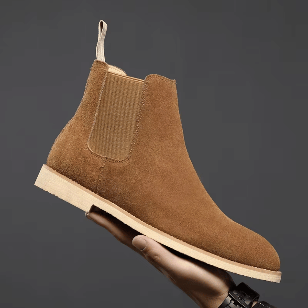 Chelsea-laarzen met suède look en elastische zijkanten