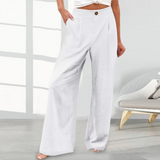 Elena | Wide-leg broek met vloeiende pasvorm en tijdloze elegantie