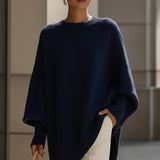 Oversized trui met zachte stof en elegante pasvorm