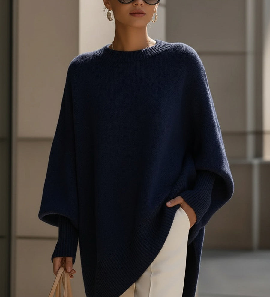 Oversized trui met zachte stof en elegante pasvorm