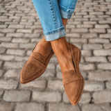 Wildleren Loafers met fluweelzacht suède en flexibele pasvorm