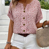 Blouse met bloemenpatroon en verfijnd silhouet voor dagelijks gebruik