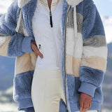Winterjas met capuchon en getailleerde pasvorm voor elegante warmte