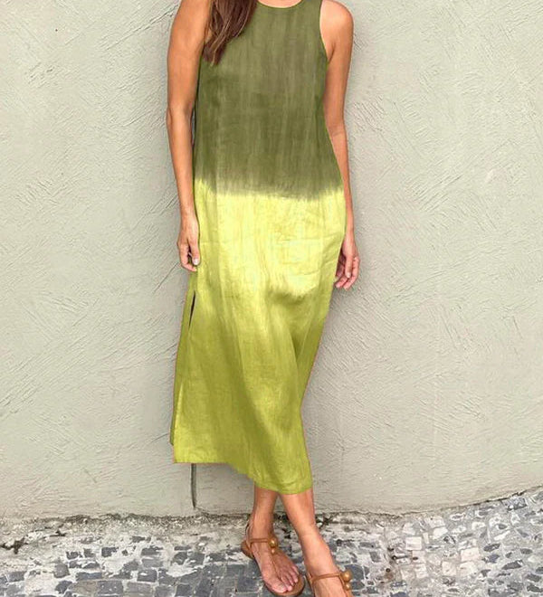 Estee | Zomerjurk met kleurverloop print en comfortabele pasvorm