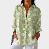 Lichte en Kleurrijke Gedrukte Blouse